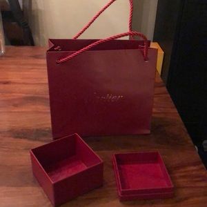 Authentic Cartier Box and Bag